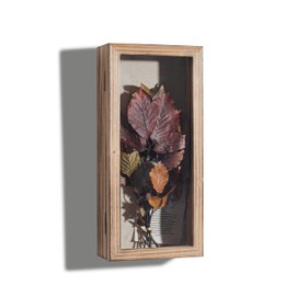 Freezing point Shadow Box Frame 7x15 Shadow Box Display Case Cabinet Picture Frame with Linen Back Memorabilia Awards Medals Bouquet Photos Badge Wedding Memory Box For Keepsakes Large Long Carbonized