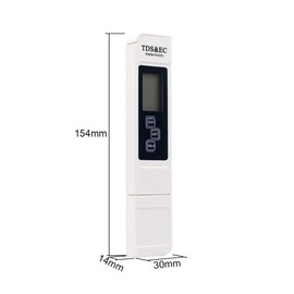 Water Quality Tester, BE-TOOL 3-in-1 TDS/EC/Temp Meter Digital Water Quality Tester for Drinking Water Purity Test, Swimming Pools - Includes Carrying Case & Instruction Sheet