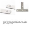 T Brackets, 10PCS Stainless Steel T Brackets, Flat T Shape