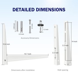 Mini Split Wall Mounting Bracket for Outdoor Condenser 7000-15000 BTU Universal Mini Split Heat Pump Systems Support Brackets Support up to 330 lbs