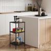 BTY Tall Side Table 3 Tier End Table, 30" H
