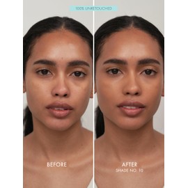 SWEED - Glass Skin Foundation | Long-Lasting Fluid Formula | Hydrate, Moisturize, Lift, Plump, Protect | Vegan, Cruelty-Free, Clean Beauty (10 DEEP N)