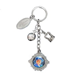 Queen Elizabeth Platinum Jubilee Charm Keyring Commemorative Memorabilia Souvenirs Car Key Chain (By LILAJ)