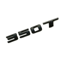 1Pc 350T Logo Emblem Compatible with CT4 CT5 XT4 XT5 Rear Turnk 350 T Nameplate 3D Badge (Glossy Black)