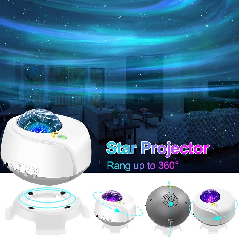 The Largest Coverage Area Galaxy Lights Projector,Star Projector,with Remote Control