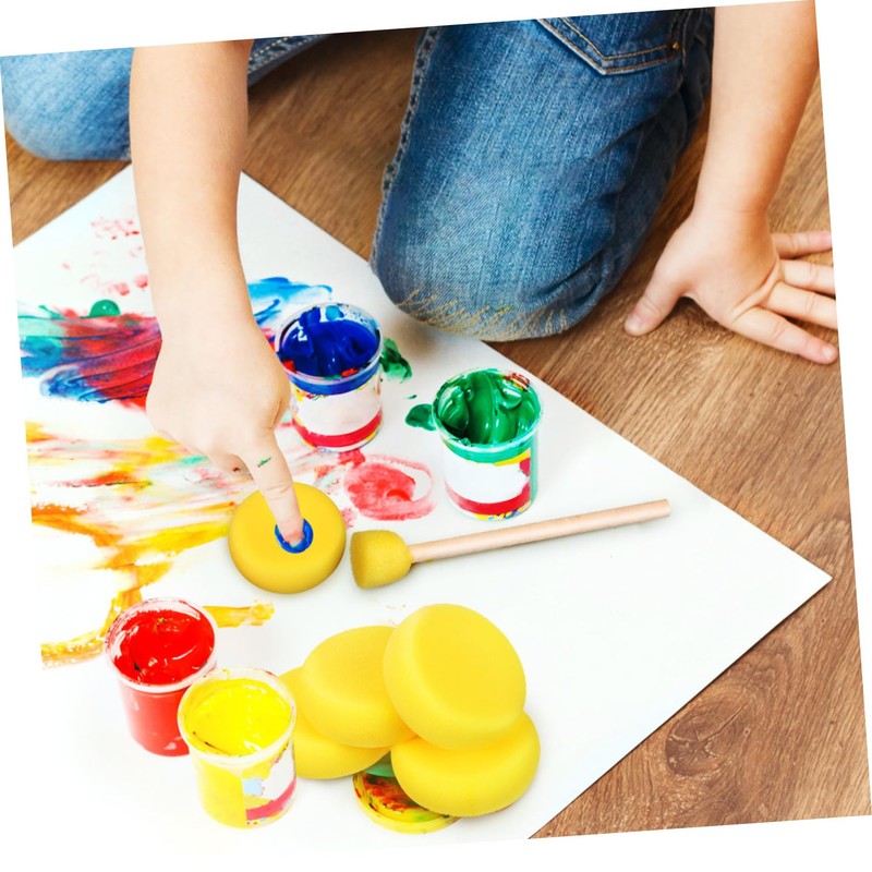 DOITOOL Set of 12 Round Sponges for Painting Craft Pottery