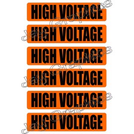 Unbranded High Voltage Labels & Conduit Markers | Stickers | Decals | Electrical 6x