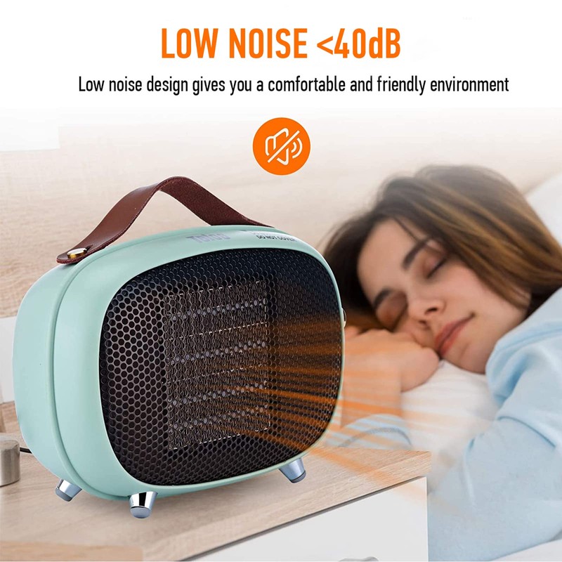 Space Heater, Teioe Mini Electric Space Heater 800W/400W, Small PTC