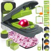 Ourokhome Vegetable Chopper Onion Cutter with Container, Multifunctional Food Dicer