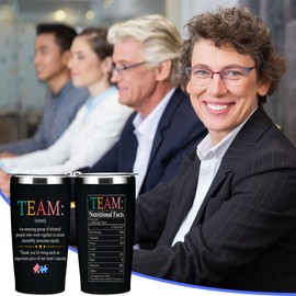 Team Gifts for Employee Tumbler Appreciation Gifts for Teammate Coworker Insulated Tumblers, Gift Bulk for Team Building, 20OZ Teamwork Coffee Cups for Cold Hot Drinks
