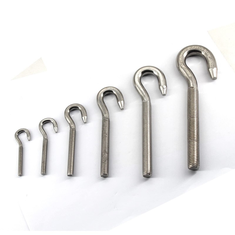 20Pcs Stainless Steel M5 Eye Bolt Long Shank Threaded Rod