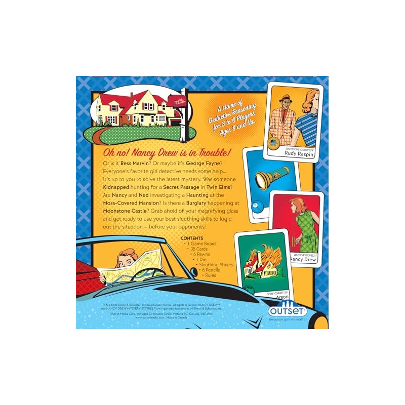 Nancy Drew Mysteries Board Game - A Game of Deductive