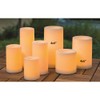 Inglow Flameless Round Outdoor Candle 4 x 6-inch Tall Pillar