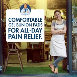 Dr. Frederick's Original - Fundas para juanetes - 2 piezas - Cojines de juanetes - Almohadilla de gel para alivio de juanetes para mujeres y hombres - Pequeño - W5-6.5 | M4.5-6