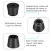 sourcing map Rubber Feet Buffers Pads D15x12xH12mm Black 20pcs