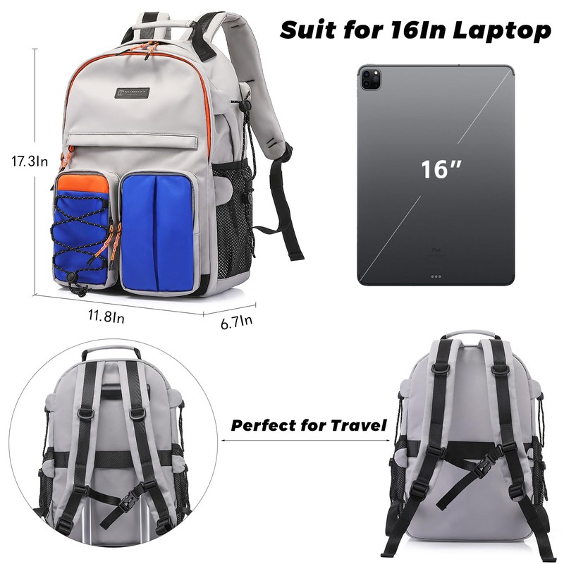 TANGCORLE Laptop Backpack for Men Women, Blue, TC-721, Laptop Backpack