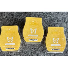 Scentsy ~ PEACH & WHITE AMBER Wax Bars ~ Lot Of 3 ~ NIP
