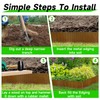 Corrugated Garden Edging, 10"×10Ft Pre-Rusted Landscape Edging & Lawn Edging