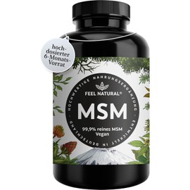MSM tablets - 2000mg MSM (methylsulfonylmethane) per daily dose - 365 tablets (6 months) - With natural vitamin C from acerola - high dose