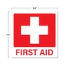 First Aid Stickers 10-Pack | Square 5.5-inch by Sutter Signs