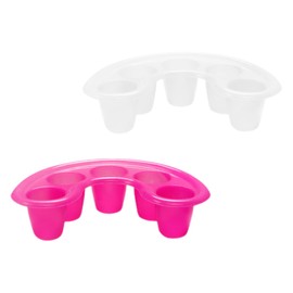 Healvian Professional Manicure Soaking Bowls Set 2pcs Plastic Nail Art Bowls for Easy Nail Care