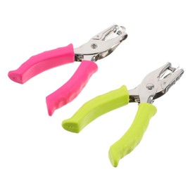CORHAD Metal Hole Puncher 2pcs Multi-Function Paper Puncher for Planner Office Craft Projects