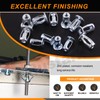 Rustark 30Pcs M5 Steel Jack Nuts Petal Nuts, Heavy Duty