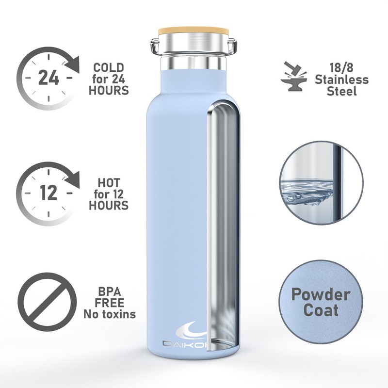 Daikoku Bottle, Doppelwandige Thermosflasche aus Edelstahl, Thermosflasche, die das Getränk