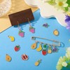 Boutigem 90Pcs Fruit Enamel Pendants Apple Pineapple Banana Strawberry Blueberry