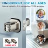 Richelock Fingerprint Door knob, Smart Biometric Door Lock with Keypad,