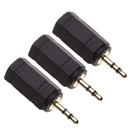 3.5mm to 2.5mm adapter by Keple, 3.5 mm Female to 2.5 mm Male Headphones Socket Jack Stereo Adaptor, AUX Audio Cable Connector for (3-Pack Adapters)