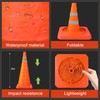 [12 Pack]28 Inch Collapsible Traffic Safety Cones - Parking Cones