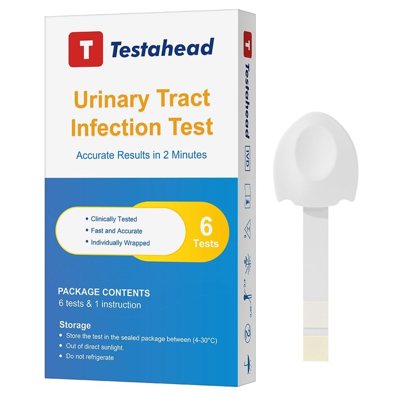 UTI Test Strips (6 Pack) | Detect Leukocytes, Nitrites in