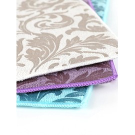 NORMAK Large Size, Stylish Damask Pattern, Water Absorbent, Quick Drying, Dish Drying, Kitchen, Dining Room, Washable, Placemat (Blue)