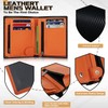 TEEHON® Wallets RFID Blocking Carbon Fibre Leather Mens Wallets with