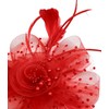 Fascinators Hats for Women Tea Party Red Fascinators for Women