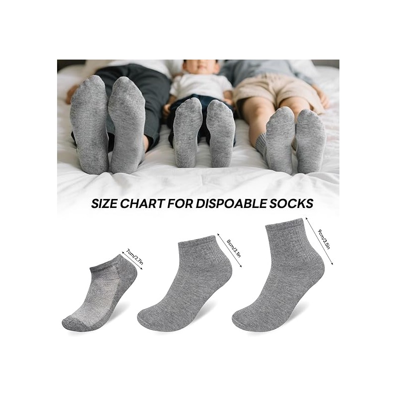 Disposable Socks 20 Pairs – Compressed Cotton Socks for Men