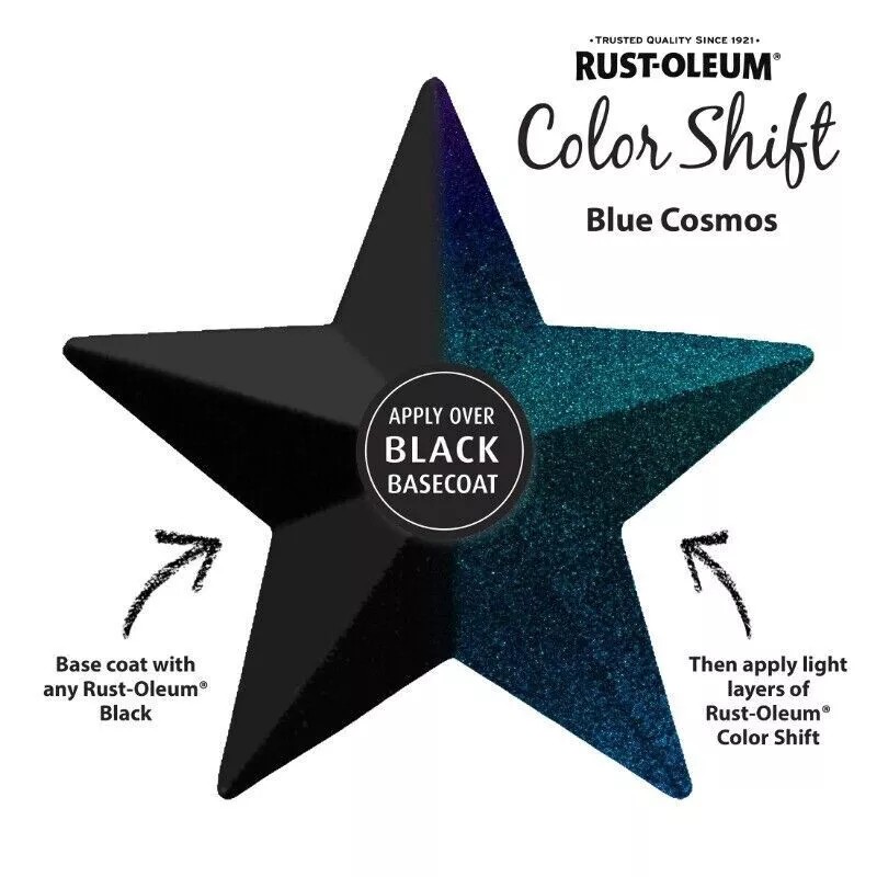 Rust-Oleum Blue Cosmos, Rust-Oleum Color Shift Spray Paint-372479, 11 oz