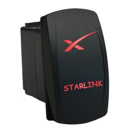 12V 20A / 24V 10A ON-OFF Rocker Switch STARLINK 6C93R Universal fits Toyota Nissan Holden Mitsubishi Ford Amarok etc. dual LED in red