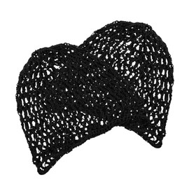 Baluue 2 Pack Soft Knit Crocheted Hairnets Durable Hairnets for Sleep Party Stage Breathable Mesh Snoods