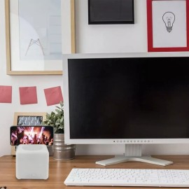 Maíz Bocina Lampara Led Touch Cubo Tactil Recargable Pack 5 Pz Color Blanco