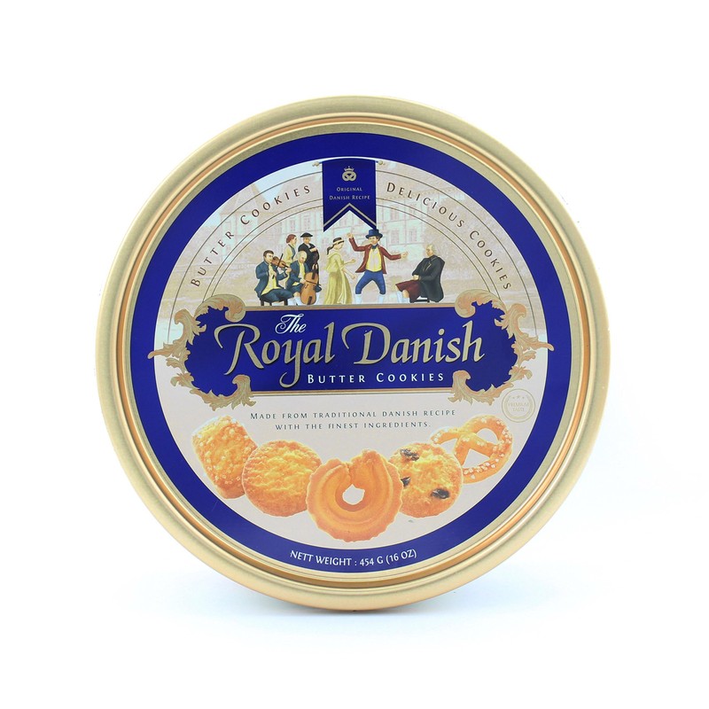 Royal Danish Premium Butter Cookies- Festive Tin (16 oz) (3)