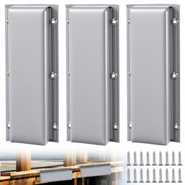 WTMORE Boat Dock Bumpers, 17" Dock Bumpers Dock Edge, Dock Fenders Bumpers, Boat Dock Bumper Guards for Dock Edge, Piling, Horizontal Deck, Vertical Poles, or Pier Fenders, 3 Pack, Gray