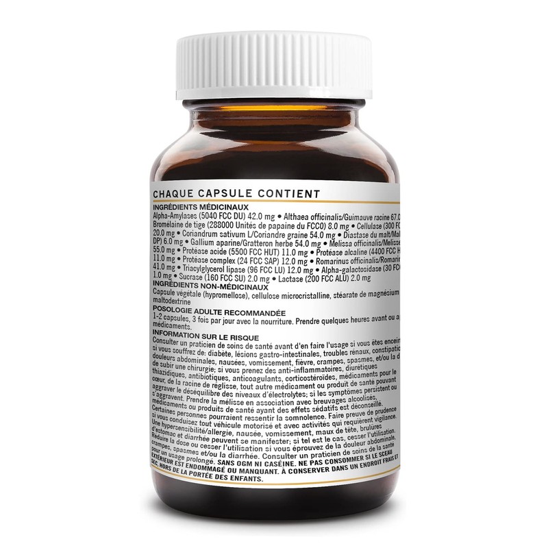 Digestive Enzymes Capsules Made with Marshmallow Root Aids in Digestion,