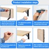 5 Pairs (10 PCS) 12 Inch Folding Shelf Brackets,Metal Collapsible
