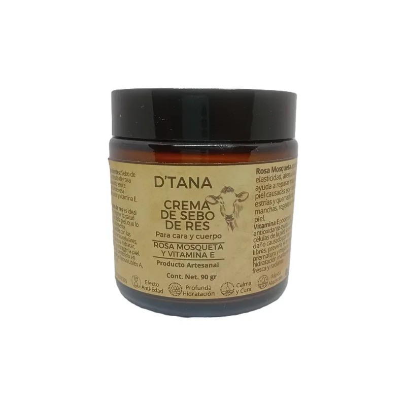 Crema Sebo De Res - Rosa Mosqueta Y Vitamina E