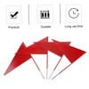 Levemolo 4pcs Triangle Iron Stick Flags Red Sports Flags for