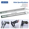 Ubisin 20 Inch Soft Close Drawer Slides Full Extension Ball
