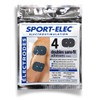 Sport-Elec 4 Stück Elektroden DOUBLES Abgerundete für Geräte schwarz/blau fr: