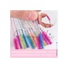 600 Cepillos Desechables Glitter Extensión Pestañas Mink Sinético Roomy Chic